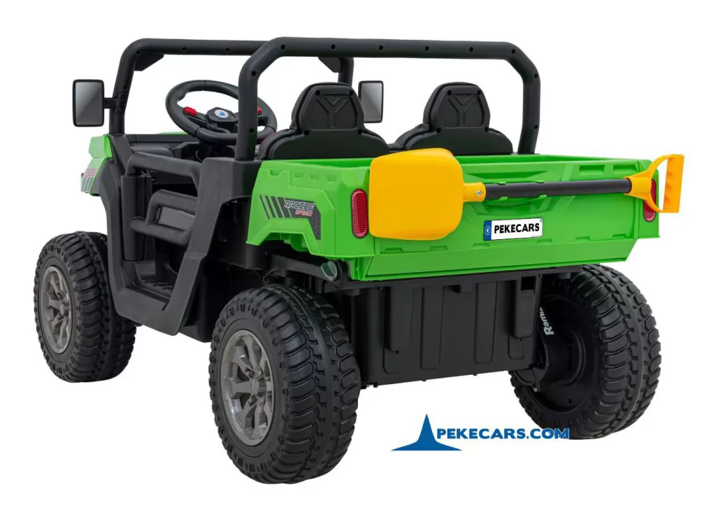 Todoterreno Pick-up Racing 24V 2.4G Verde perspectiva trasera