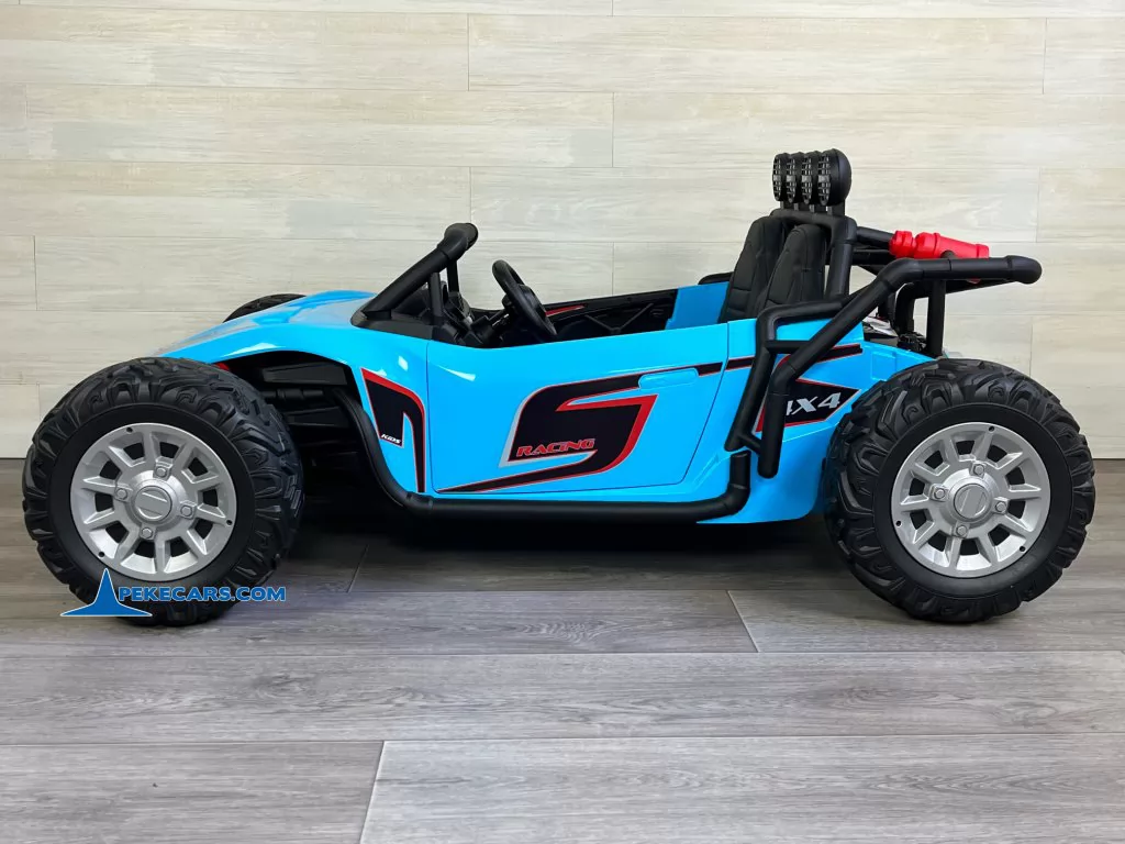 coches teledirigidos todoterreno utv racing 24v azul lateral