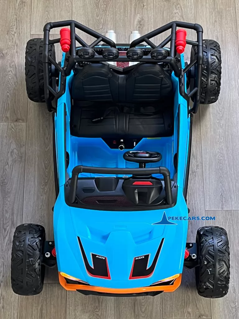 todoterreno utv racing 24v azul coches electricos para niños vista arriba