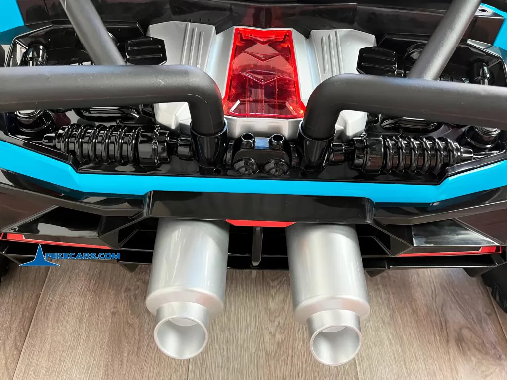 coches electricos para niños todoterreno utv racing 24v azul vista motor
