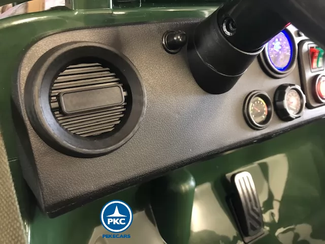 Jeep eléctrico para niños Willys Army salpicadero