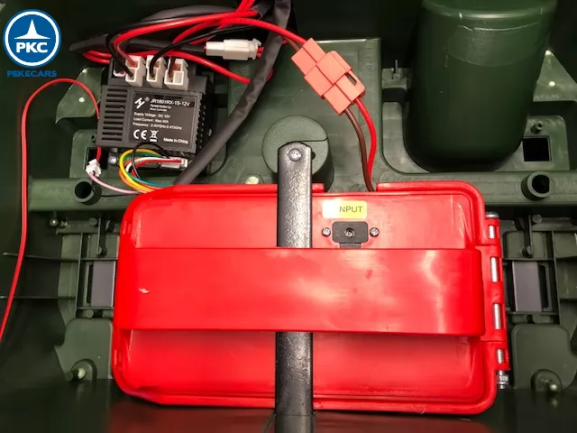 Jeep eléctrico para niños Willys Army batería extraíble