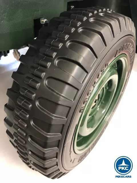 Jeep eléctrico para niños Willys Army rueda de foam