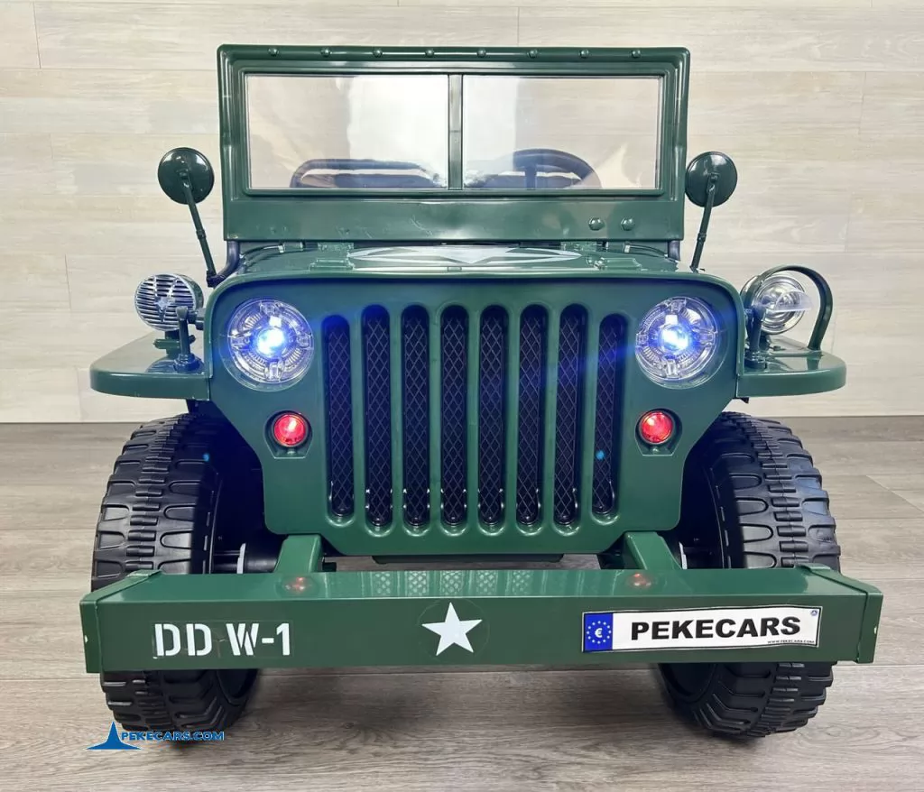 Willys Army jeep 1942 coche para niños vista frontal