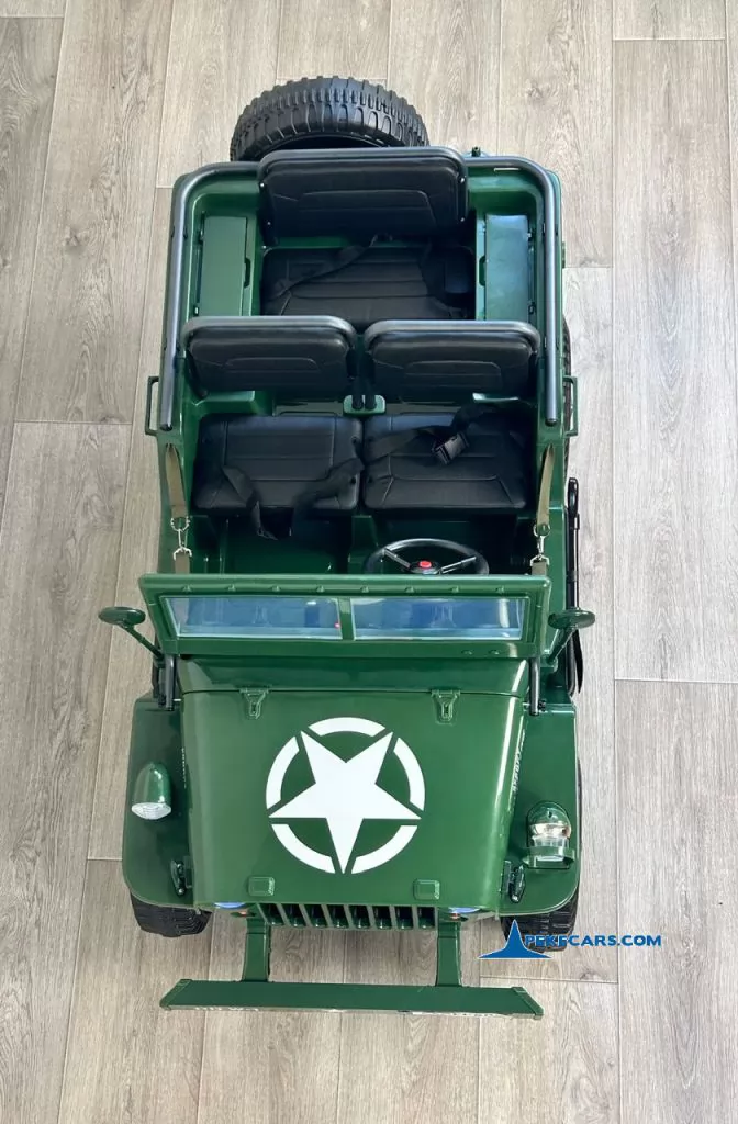 Willys Army jeep 1942 coche para niños vista arriba