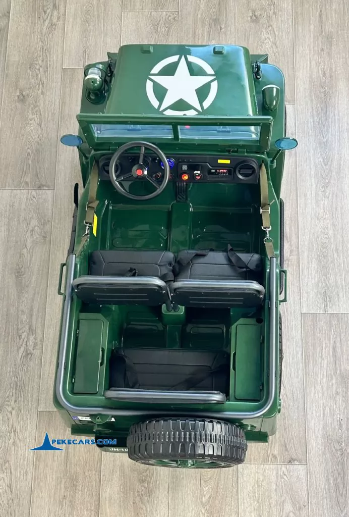 Willys Army jeep 1942 coche para niños vista cenital