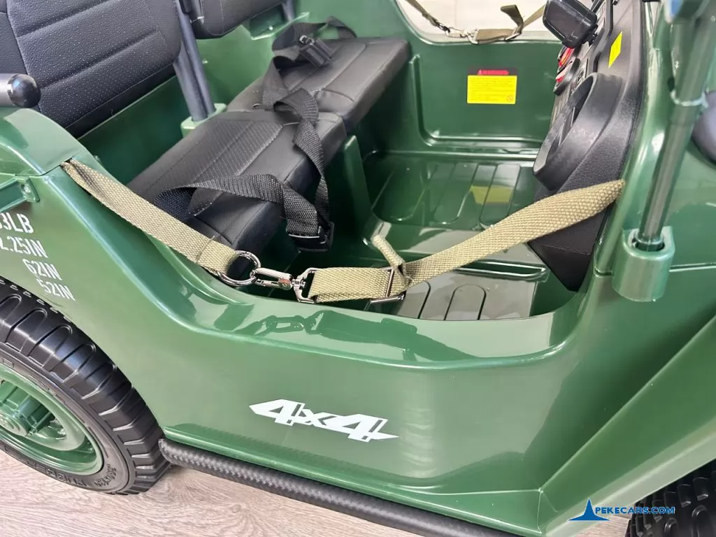 Willys Army jeep 1942 coche para niños interior