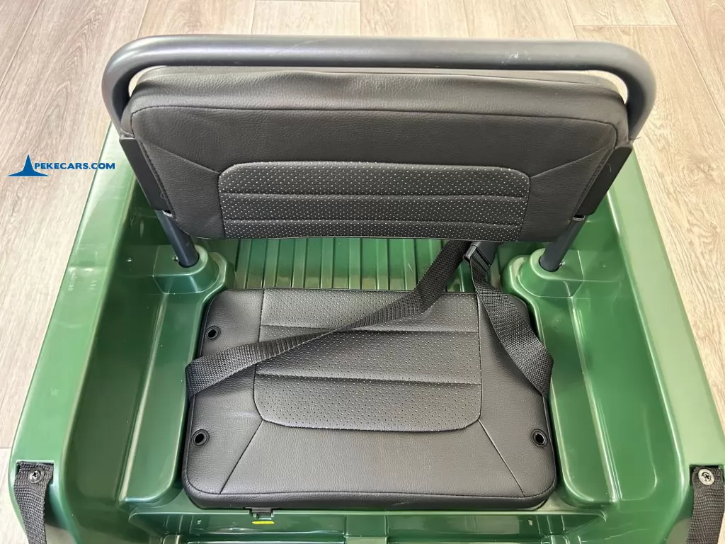 Todoterreno Willys Army Jeep 12V 1 Plaza verde asiento