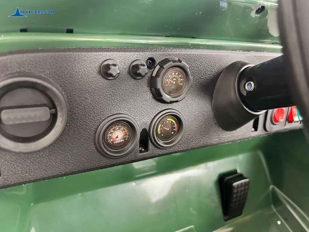 Todoterreno Willys Army Jeep 12V 1 Plaza verde botones