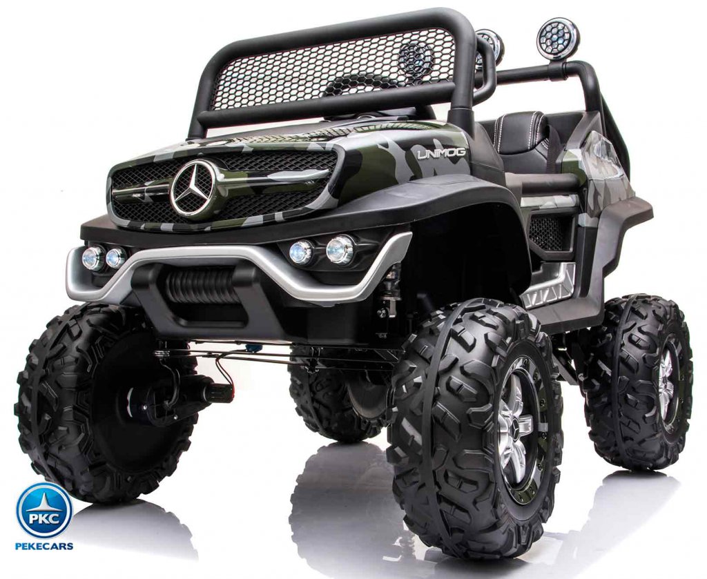 Mercedes Unimog JL199 camuflaje vista lateral izquierdo
