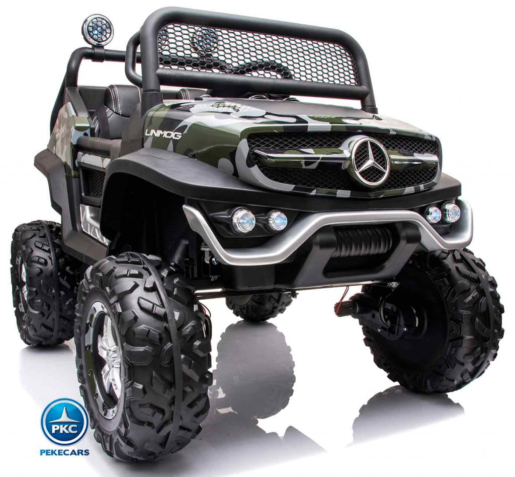 Mercedes Unimog JL199 camuflaje vista lateral derecho