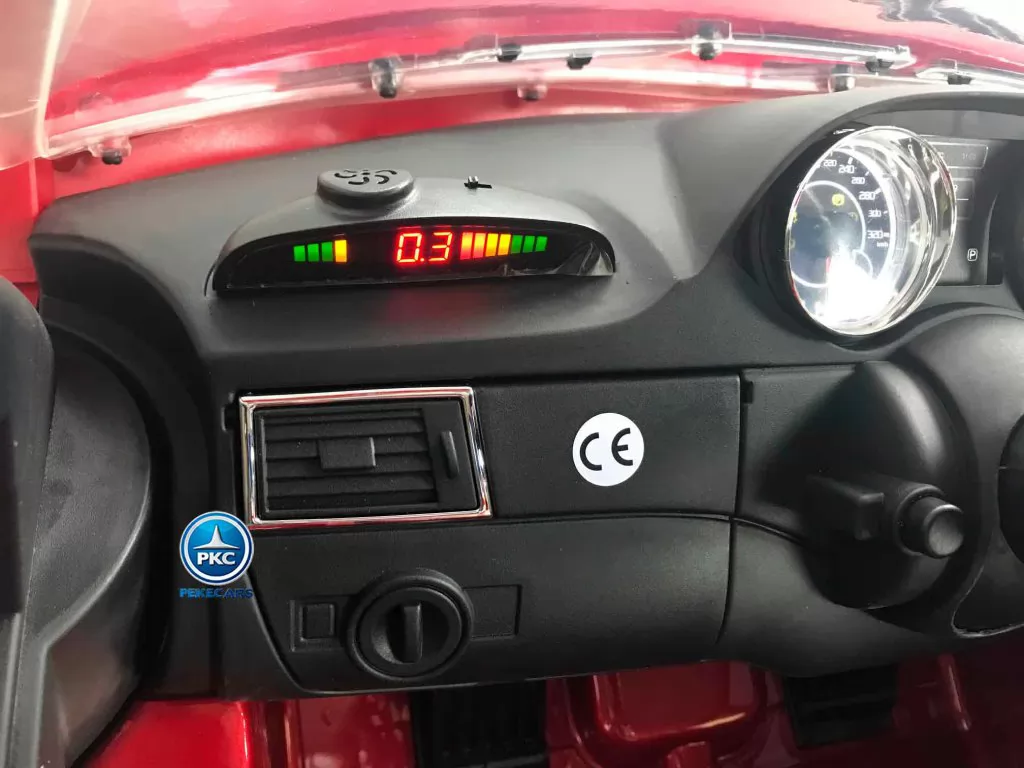 Coche electrico para niños Mercedes GL63 Version Super Luxe Rojo vista panel