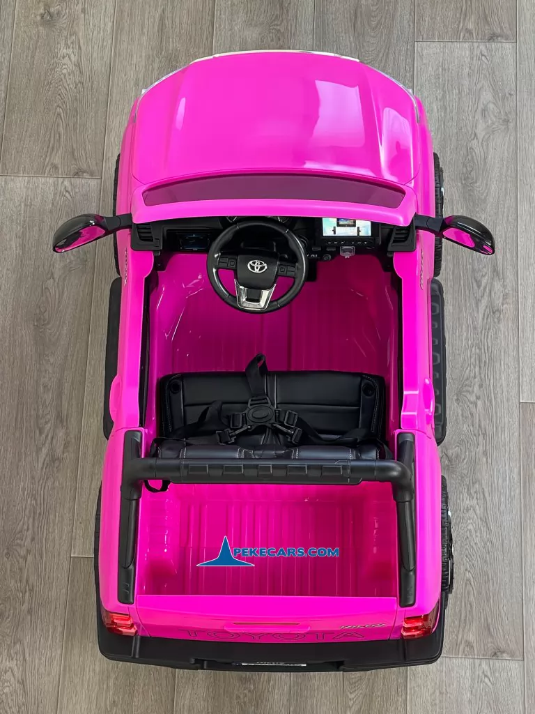 coches teledirigidos toyota hilux 12v mp4 rosa arriba