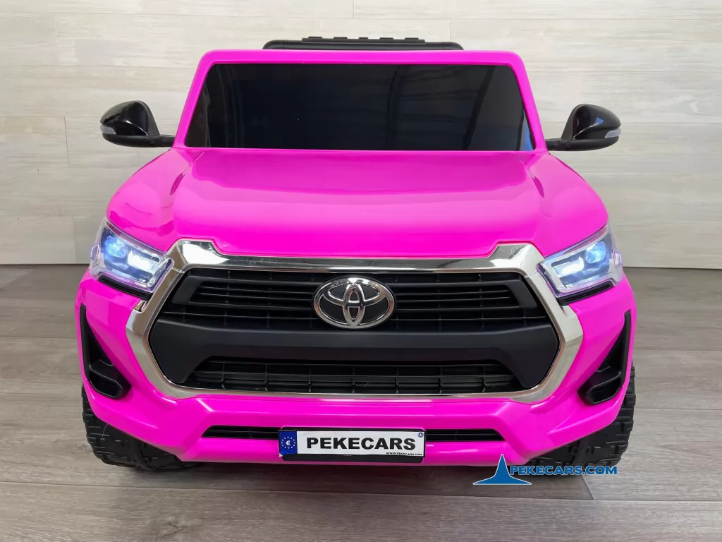 coches teledirigidos toyota hilux 12v mp4 rosa frente