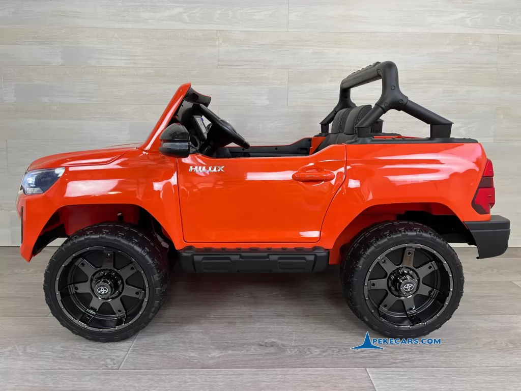 coches teledirigidos toyota hilux mp4 naranja metalizado