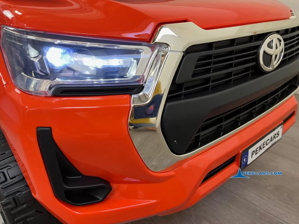 coches teledirigidos toyota hilux mp4 naranja metalizado
