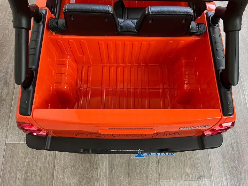 coches electricos niños toyota hilux mp4 naranja metalizado