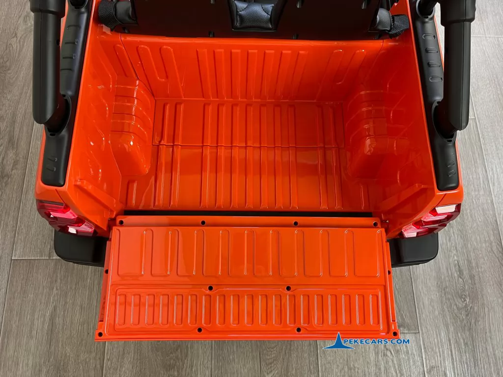 coches electricos para niños toyota hilux mp4 naranja metalizado