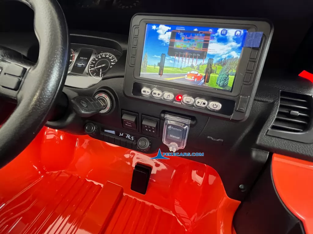coches teledirigidos toyota hilux mp4 naranja metalizado