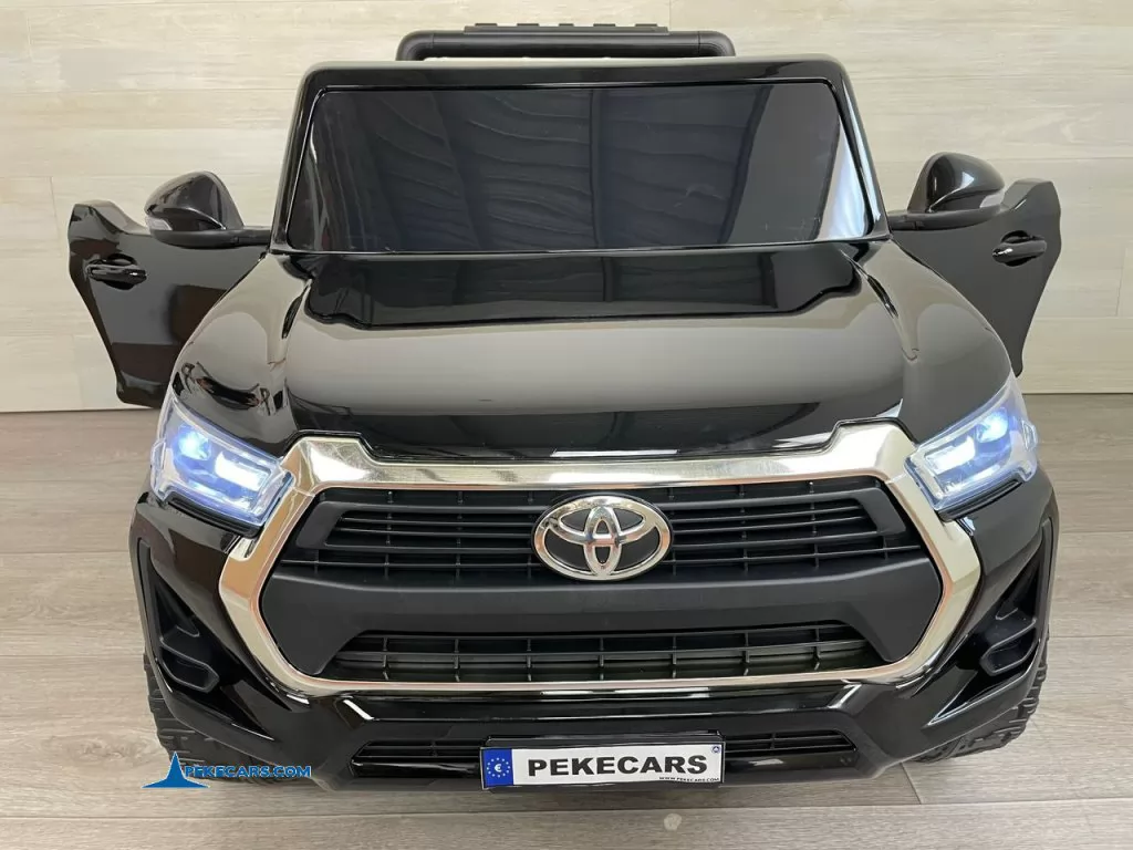 coches teledirigidos toyota hilux mp4 negro metalizado puertas abiertas