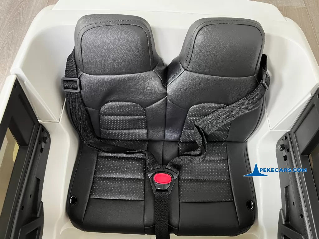 coches electricos para niños toyota land cruiser 12v blanco asientos