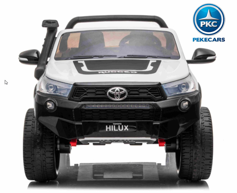 Toyota Hi-lux 12v 2,4Ghz blanco vista frontal