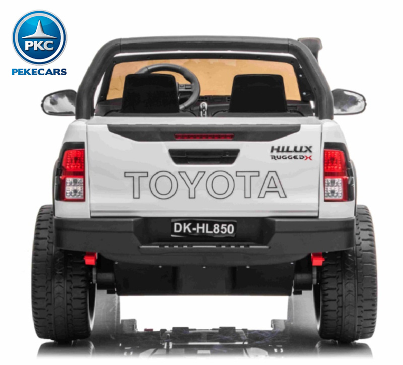 Toyota Hi-lux 12v 2,4Ghz blanco vista trasera