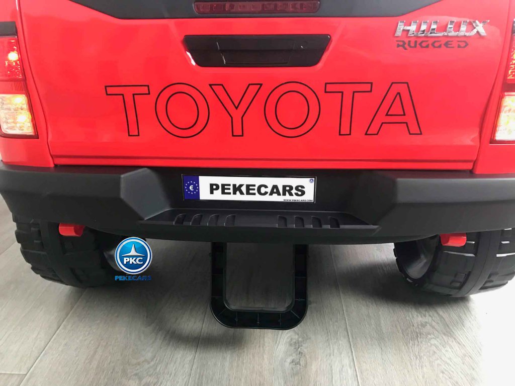 Toyota Hi-lux 12v 2,4Ghz rojo vista asa trasera
