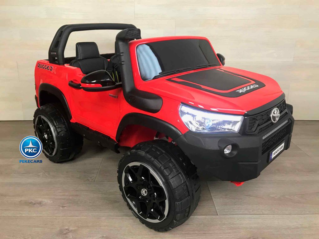 Toyota Hi-lux 12v 2,4Ghz rojo vista de lado