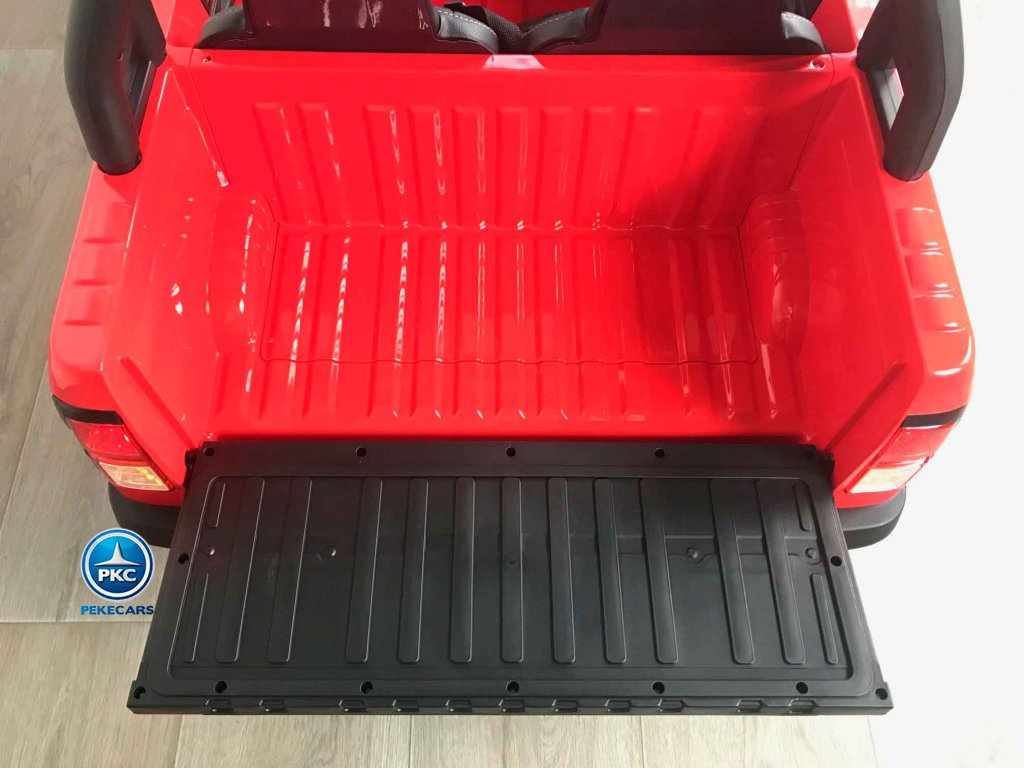 Toyota Hi-lux 12v 2,4Ghz rojo vista maletero abierto