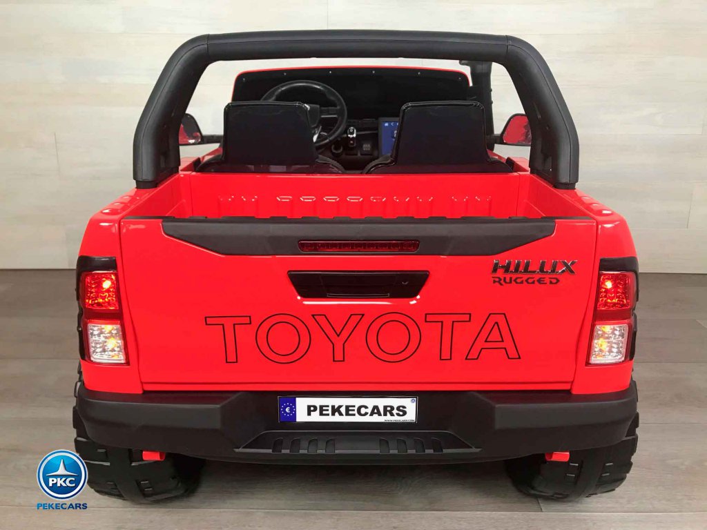 Toyota Hi-lux 12v 2,4Ghz rojo vista trasera