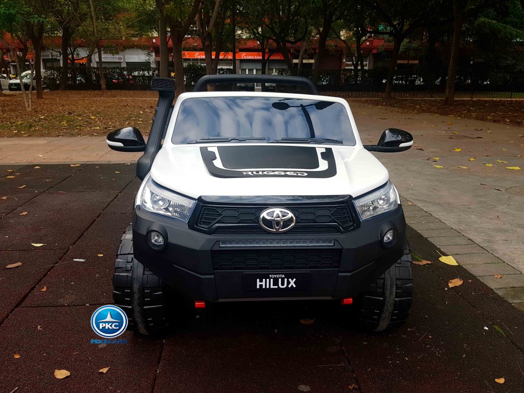 Toyota Hi-lux 12v 2,4Ghz blanco vista de frente