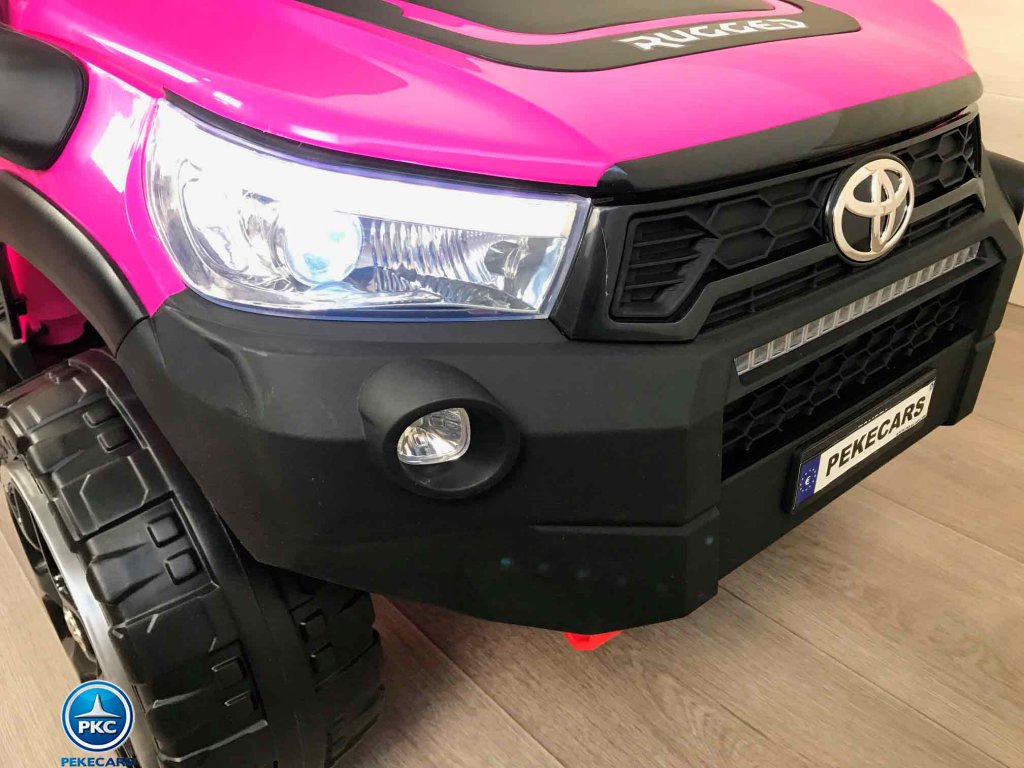 Toyota Hi-lux 12v 2,4Ghz rosa vista faro delantero