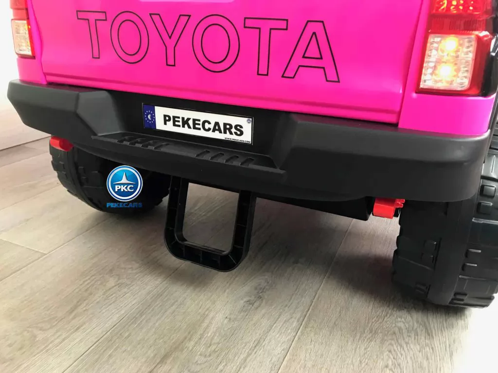 Toyota Hi-lux 12v 2,4Ghz rosa vista asa de transporte