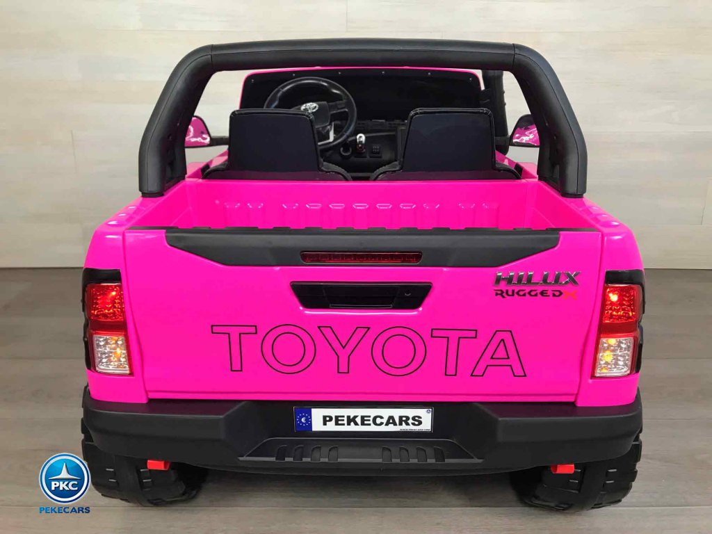 Toyota Hi-lux 12v 2,4Ghz rosa vista trasera