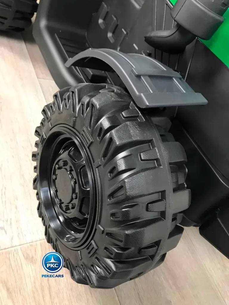 Tractor electrico Peketrac 6100 Verde vista guardabarros delantero derecho