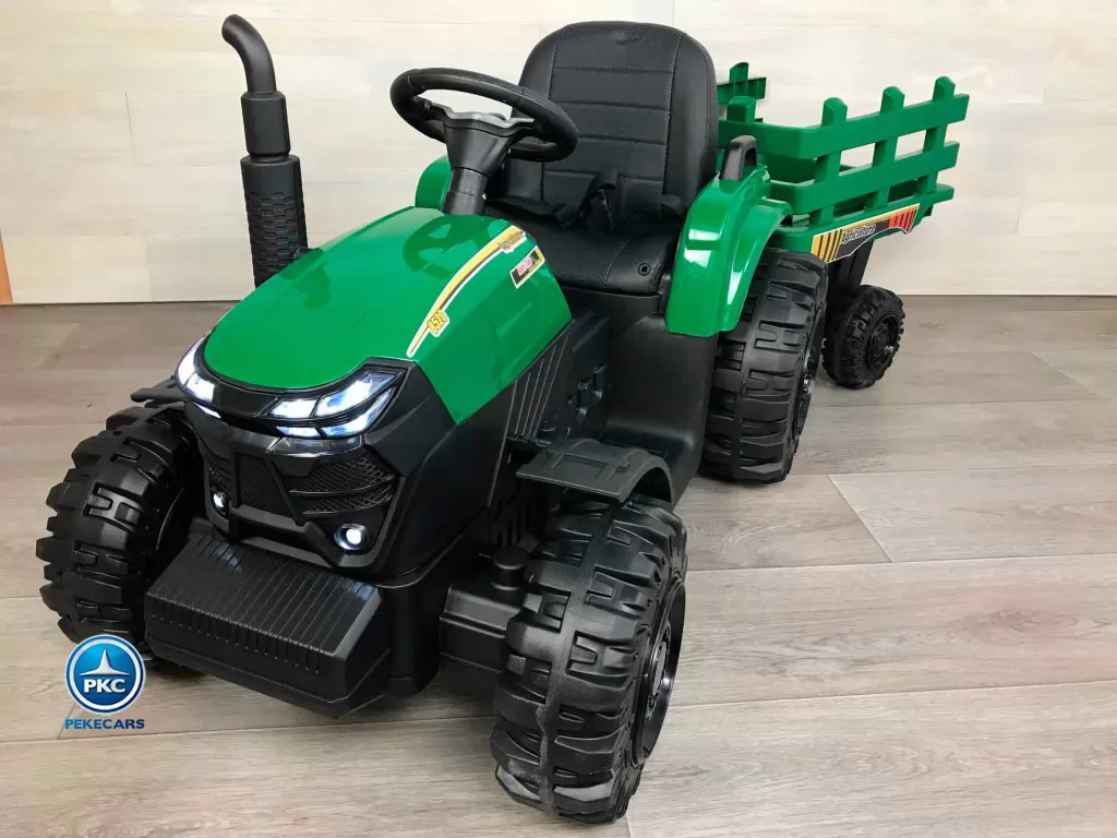 Tractor electrico Peketrac 6100 Verde vista lado izquierdo