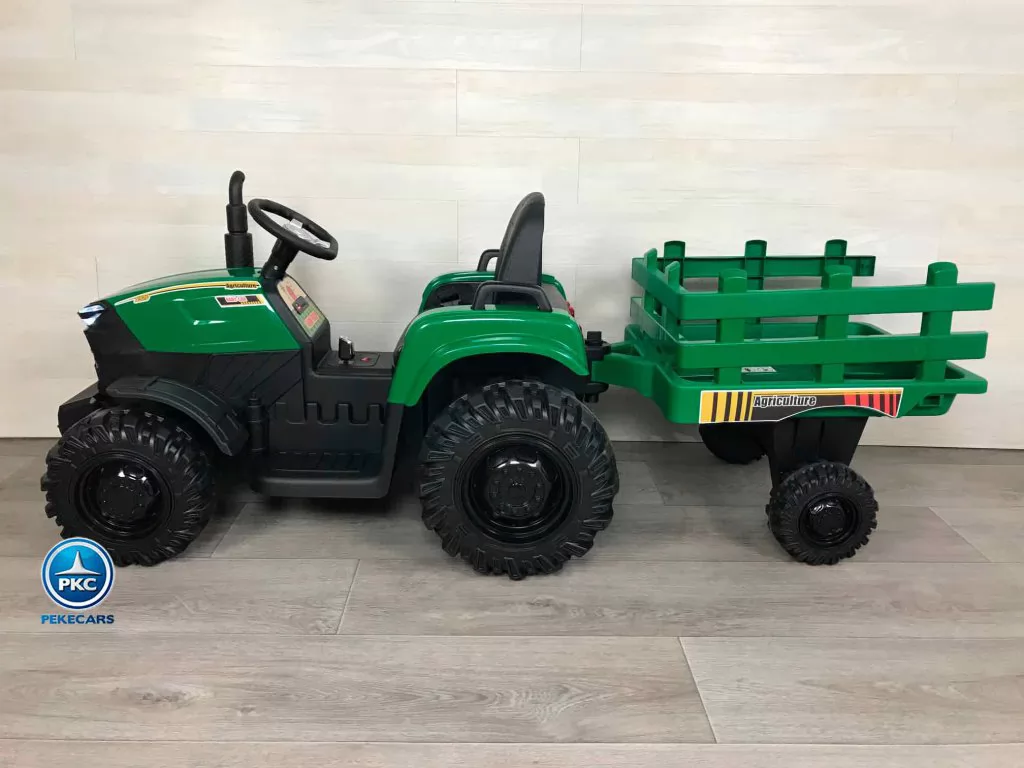Tractor electrico Peketrac 6100 Verde vista lateral izquierdo