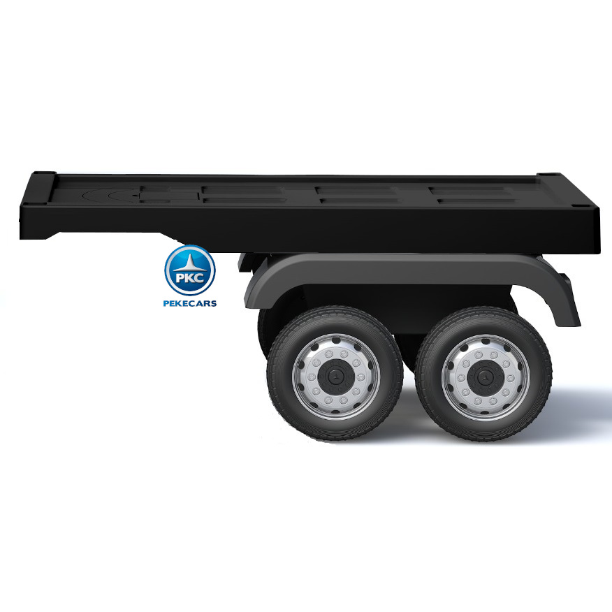 Trailer negro para el mercedes actros