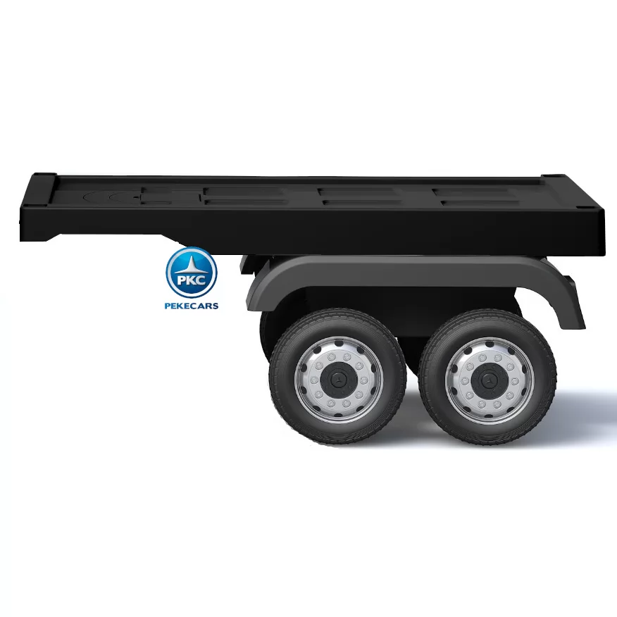 Trailer negro para el mercedes actros