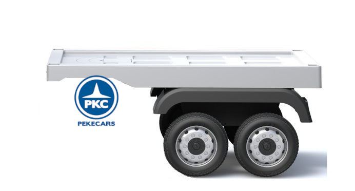 Trailer negro para el mercedes actros