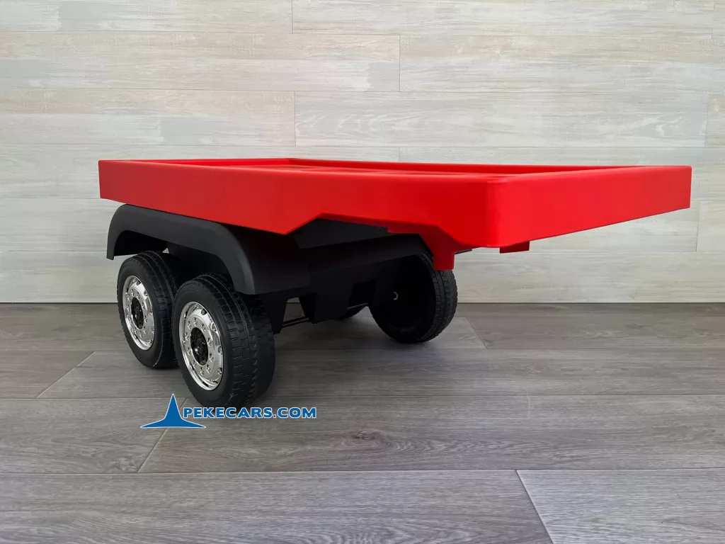 coches electricos niños trailer mercedes actros rojo
