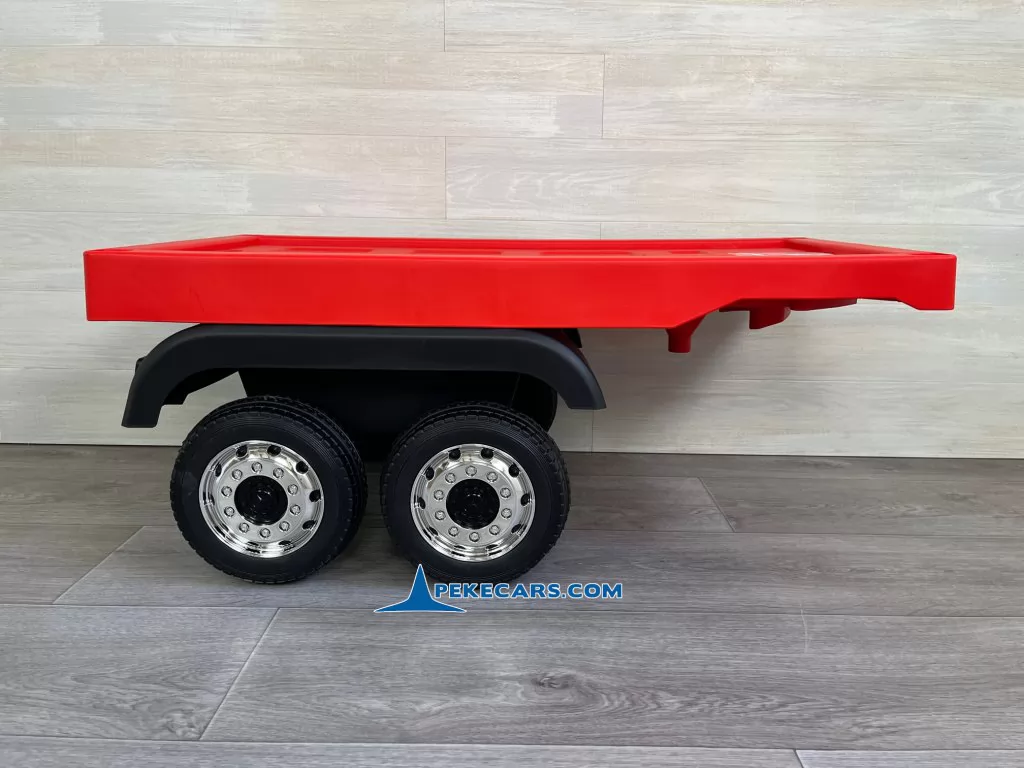 coches electricos para niños trailer mercedes actros rojo