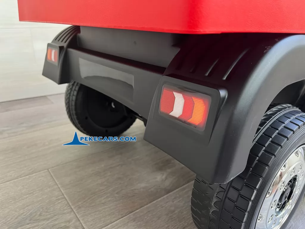 trailer mercedes actros rojo coches electricos niños