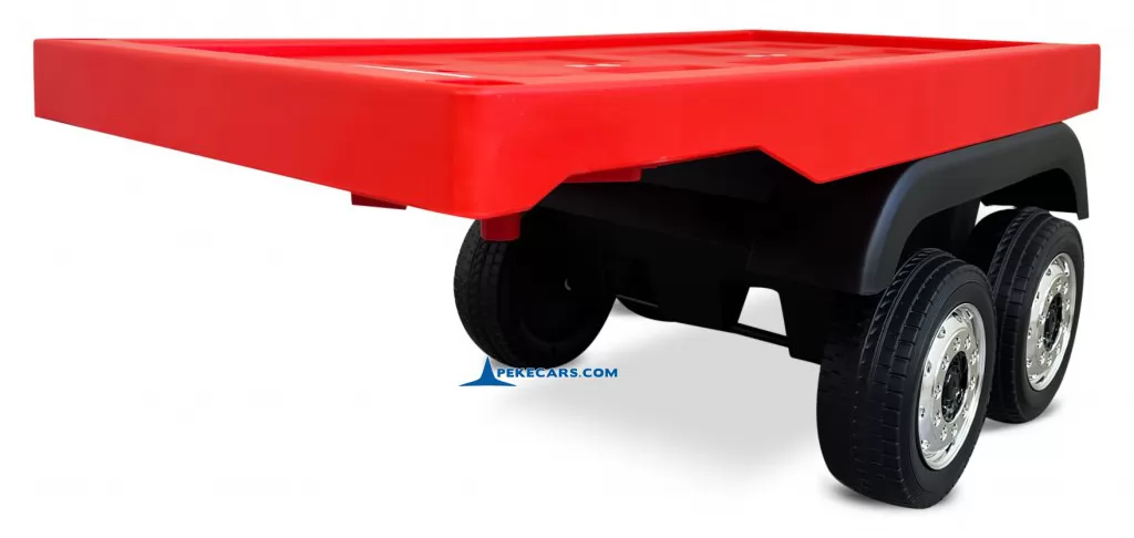 Trailer rojo para el mercedes actros