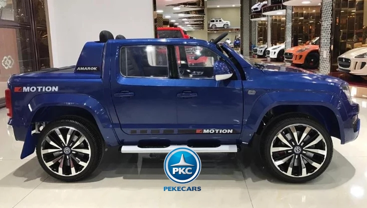 Coche electrico para niños Volkswagen Amarok Azul Metalizado