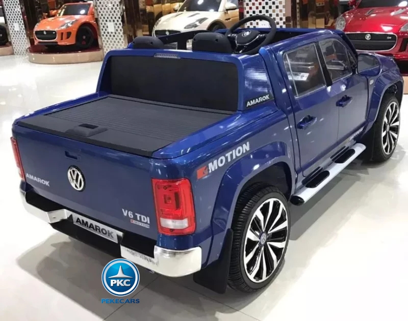 Coche electrico para niños Volkswagen Amarok Azul Metalizado