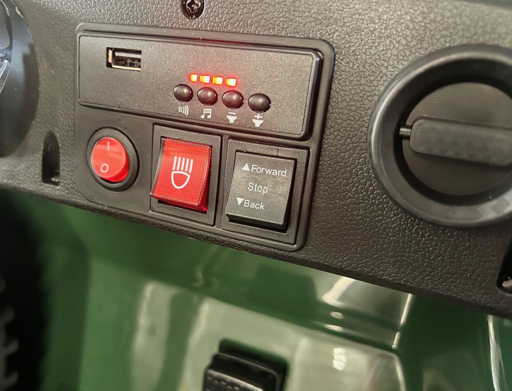 Todoterreno Willys Army Jeep 12V 1 Plaza botonera