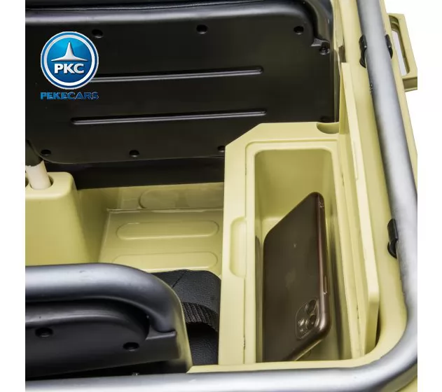 Willys Army jeep 1942 compartimento con teléfono