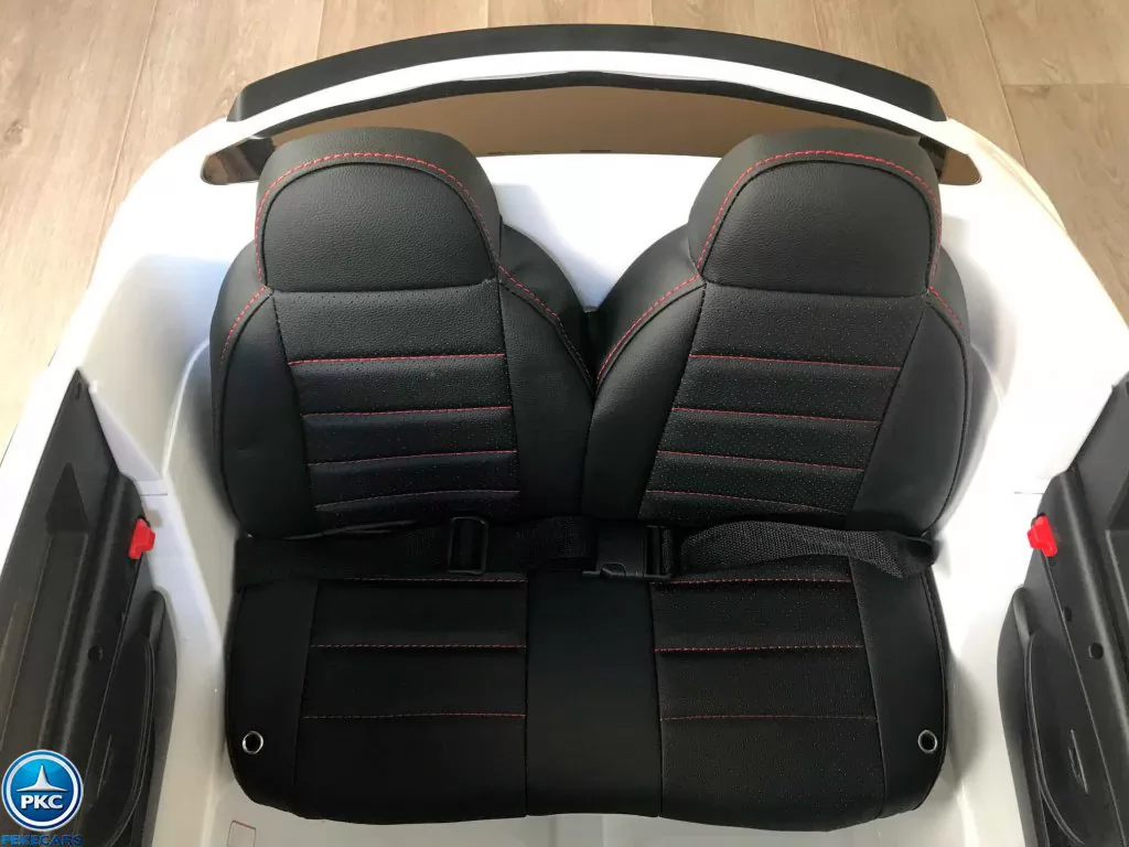 Coche electrico infantil GLC G35 Blanco vista asientos